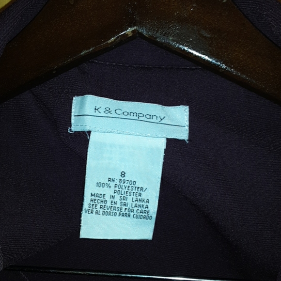 K & Company  wine color blazer size 8 - Picture 2 of 6